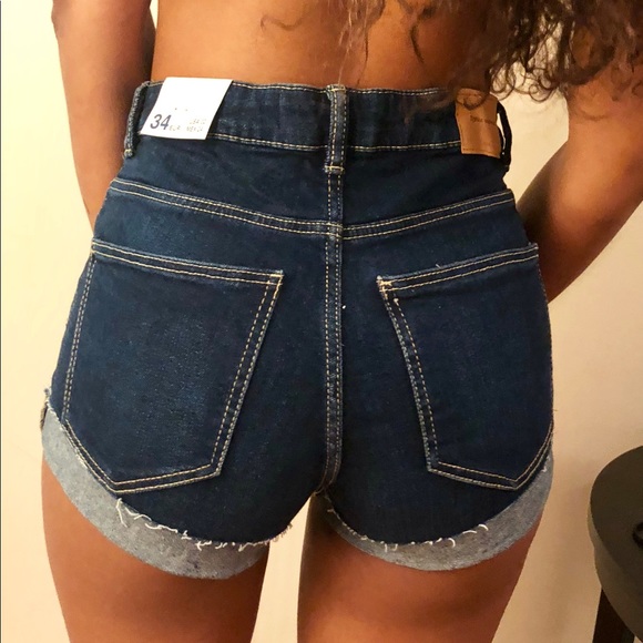 Cuffed Denim Shorts - Picture 4 of 5